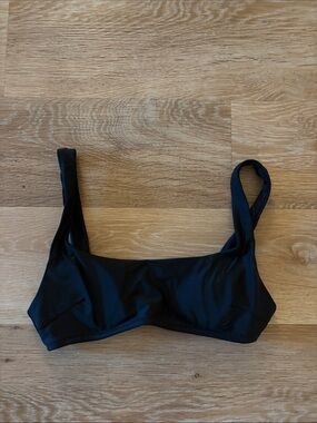 aerie Black Scoop-Style Bikini Top